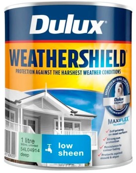 Dulux-Weathershield-Low-Sheen-Exterior-Paint-in-Baked-Clay-1L on sale