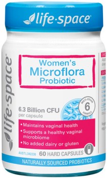 Life-Space-Womens-Microflora-Probiotic-60-Capsules on sale