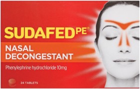 Sudafed+PE+Nasal+Decongestant+24+Tablets