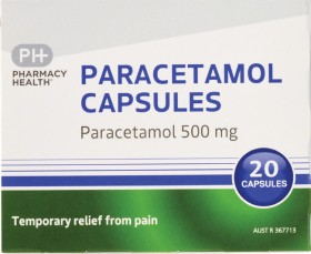 Pharmacy+Health+Paracetamol+20+Capsules