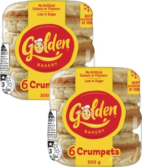 Golden+Crumpet+Rounds+6+Pack+300g