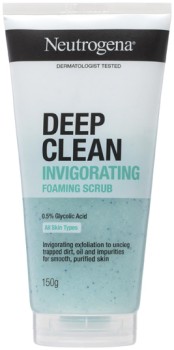 Neutrogena-Deep-Clean-Invigorating-Foaming-Scrub-150g on sale