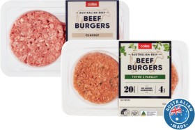 Coles+Classic+Burgers+400g-500g