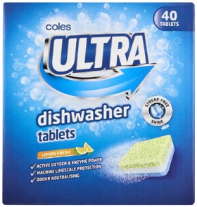 Coles+Ultra+Dishwasher+Tablets+40+Pack