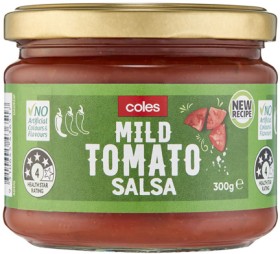 Coles-Tomato-Salsa-300g on sale