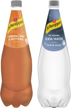 Schweppes-Mixers-Soft-Drink-or-Mineral-Water-11-Litre on sale