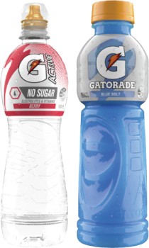 Gatorade-Blue-Bolt-Sports-Drink-or-G-Active-Water-600mL on sale