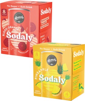 Remedy-Sodaly-4x250mL on sale