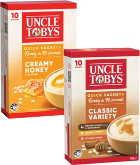 Uncle-Tobys-Oats-Quick-Sachets-280g-350g on sale