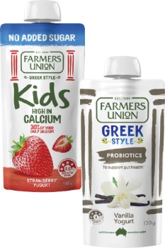Farmers+Union+Greek+Style+or+No+Added+Sugar+Kids+Yogurt+Pouch+130g