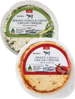 Coles-Cream-Cheese-190g on sale