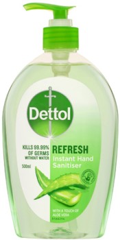 Dettol+Instant+Hand+Sanitiser+Pump+500mL