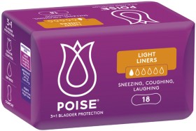 Poise-Light-Continence-Liners-18-Pack on sale