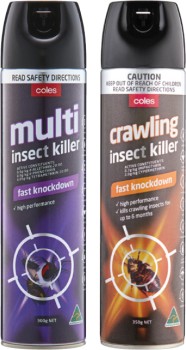 Coles-Fast-Knockdown-Multi-or-Crawling-Insect-Killer-300g-350g on sale