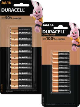 Duracell-Coppertop-Batteries-AA-16-Pack-or-AAA-14-Pack on sale