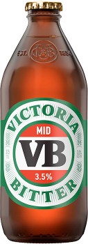 Victoria-Bitter-Mid-35-Bottles-375mL on sale