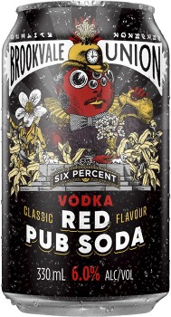 NEW+Brookvale+Union+Vodka+Red+Pub+Soda+6%25+Cans+330mL