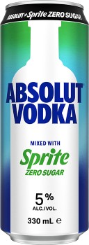 NEW+Absolut+Vodka+Mixed+With+Sprite+Zero+Sugar+Can+330mL