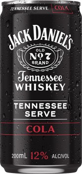 NEW+Jack+Daniel%26%23039%3Bs+Tennessee+Whiskey+%26amp%3B+Cola+12%25+Can+200mL
