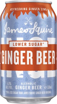 James-Squire-Lower-Sugar-Ginger-Beer-Cans-330mL on sale