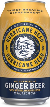NEW+Hurricane+Head+Ginger+Beer+Mango+Can+375ml