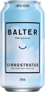 NEW-Balter-Cirrostratus-Low-Carb-Hazy-Pale-Ale-Cans-375mL on sale