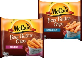 McCain+Beer+Batter+Chips+or+Wedges+750g+Selected+Varieties