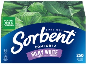 Sorbent+Silky+White+Facial+Tissues+250+Pack