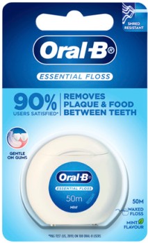 OralB-Essential-Mint-Waxed-Dental-Floss-50m on sale