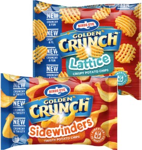 Birds+Eye+Golden+Crunch+Lattice+or+Sidewinders+Potato+Chips+750g