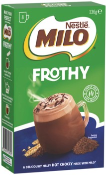 Nestl-Milo-Frothy-Sachets-8-Pack on sale