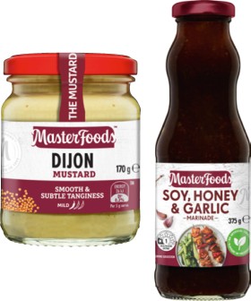 MasterFoods-Marinade-375g-Mustard-170175g-or-Horseradish-Cream-175g-Selected-Varieties on sale
