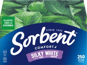 Sorbent+Silky+White+Tissues+250+Pack