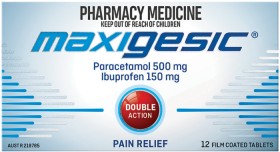 Maxigesic+Double+Action+Pain+Relief+12+Tablets
