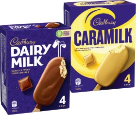 Cadbury+Ice+Cream+Sticks+4+or+Mini+6+Pack+Selected+Varieties