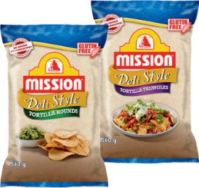 Mission+Deli+Style+Tortilla+Corn+Chips+500g+Selected+Varieties