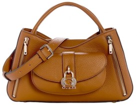 Guess-Jessa-Girlfriend-Satchel-Bag-Caramel on sale