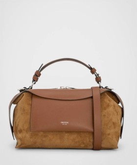 Oroton-Mica-Mini-Bowler-Suede on sale