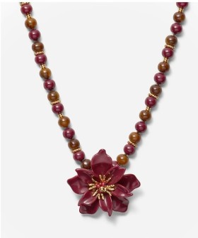 Mimco-Vienne-Bead-Necklace-Bordeaux on sale