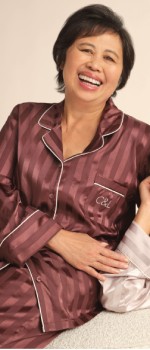 Chloe-Lola-Luxe-Satin-Jacquard-Stripe-PJ-Set-Burnt-Fig-Jacquard on sale