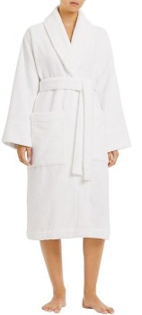 Sheridan-Aven-Towelling-Robe-White on sale