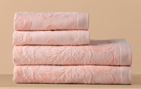 Heritage+Margot+Jacquard+Towel+Set+-+Pink