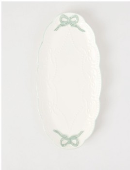 Heritage+Bow+Oval+Platter+35cm+-+Green