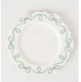 Heritage+Bow+Round+Platter+33cm+-+Green