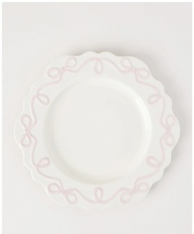 Heritage+Bow+Round+Platter+33cm+-+Pink