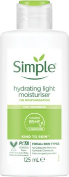 Simple-Hydrating-Light-Moisturiser-125mL on sale