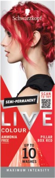 Schwarzkopf+Live+Colour+Red+Hair+Dye+Pillar+Box+Red+Semi+Permanent+75mL