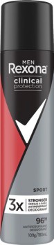 Rexona+Men+Clinical+Antiperspirant+Deodorant+Sport+180ml+Aerosol