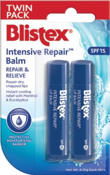Blistex+Intensive+Repair+Lip+Balm+SPF15+4.25g+Twin+Pack%26Omega%3B