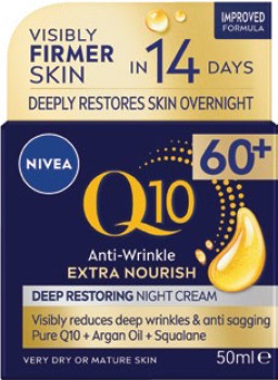 Nivea-Q10-Anti-Wrinkle-Extra-Nourish-Deep-Restoring-Night-Cream-50mL on sale